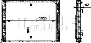 MAHLE CR 731 000P - Radiator, racire motor aaoparts.ro