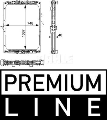 MAHLE CR 728 000P - Radiator, racire motor aaoparts.ro