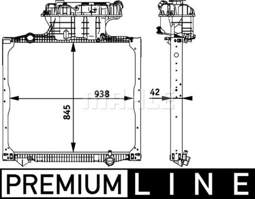 MAHLE CR 770 000P - Radiator, racire motor aaoparts.ro