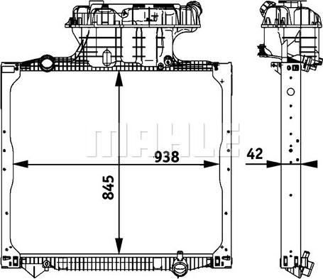 MAHLE CR 770 000P - Radiator, racire motor aaoparts.ro