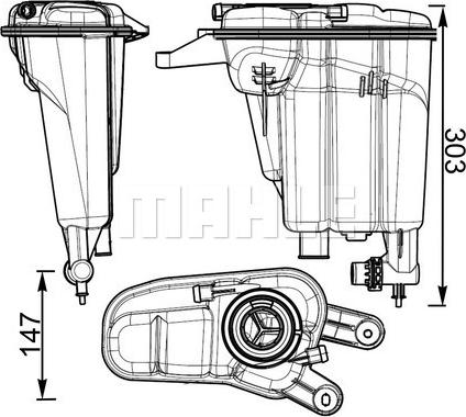 MAHLE CRT 95 000S - Vas de expansiune, racire aaoparts.ro