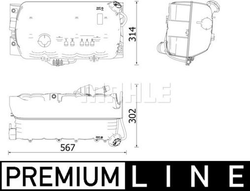 MAHLE CRT 97 000P - Vas de expansiune, racire aaoparts.ro