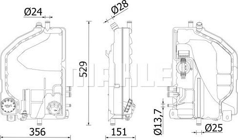 MAHLE CRT 6 000S - Vas de expansiune, racire aaoparts.ro