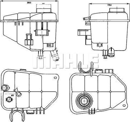 MAHLE CRT 126 000S - Vas de expansiune, racire aaoparts.ro