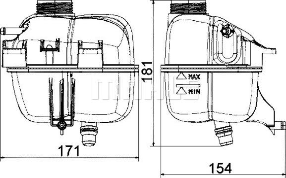 MAHLE CRT 87 001S - Vas de expansiune, racire aaoparts.ro