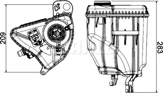 MAHLE CRT 3 000S - Vas de expansiune, racire aaoparts.ro