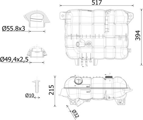 MAHLE CRT 251 000S - Vas de expansiune, racire aaoparts.ro