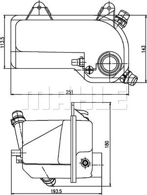 MAHLE CRT 204 000S - Vas de expansiune, racire aaoparts.ro