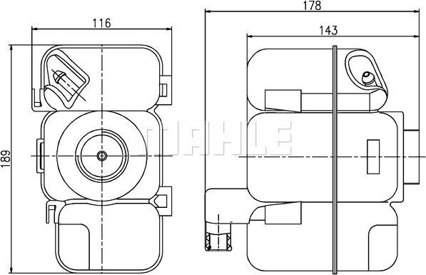 MAHLE CRT 206 000S - Vas de expansiune, racire aaoparts.ro