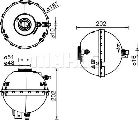 MAHLE CRT 211 000S - Vas de expansiune, racire aaoparts.ro