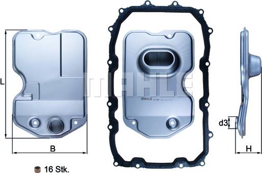 MAHLE HX 160KIT - Filtru hidraulic, cutie de viteze automata aaoparts.ro