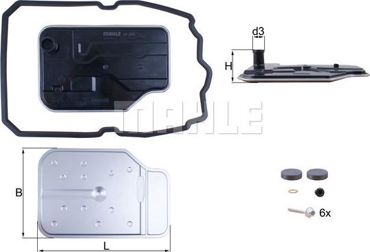 MAHLE HX 230 KIT - Filtru hidraulic, cutie de viteze automata aaoparts.ro