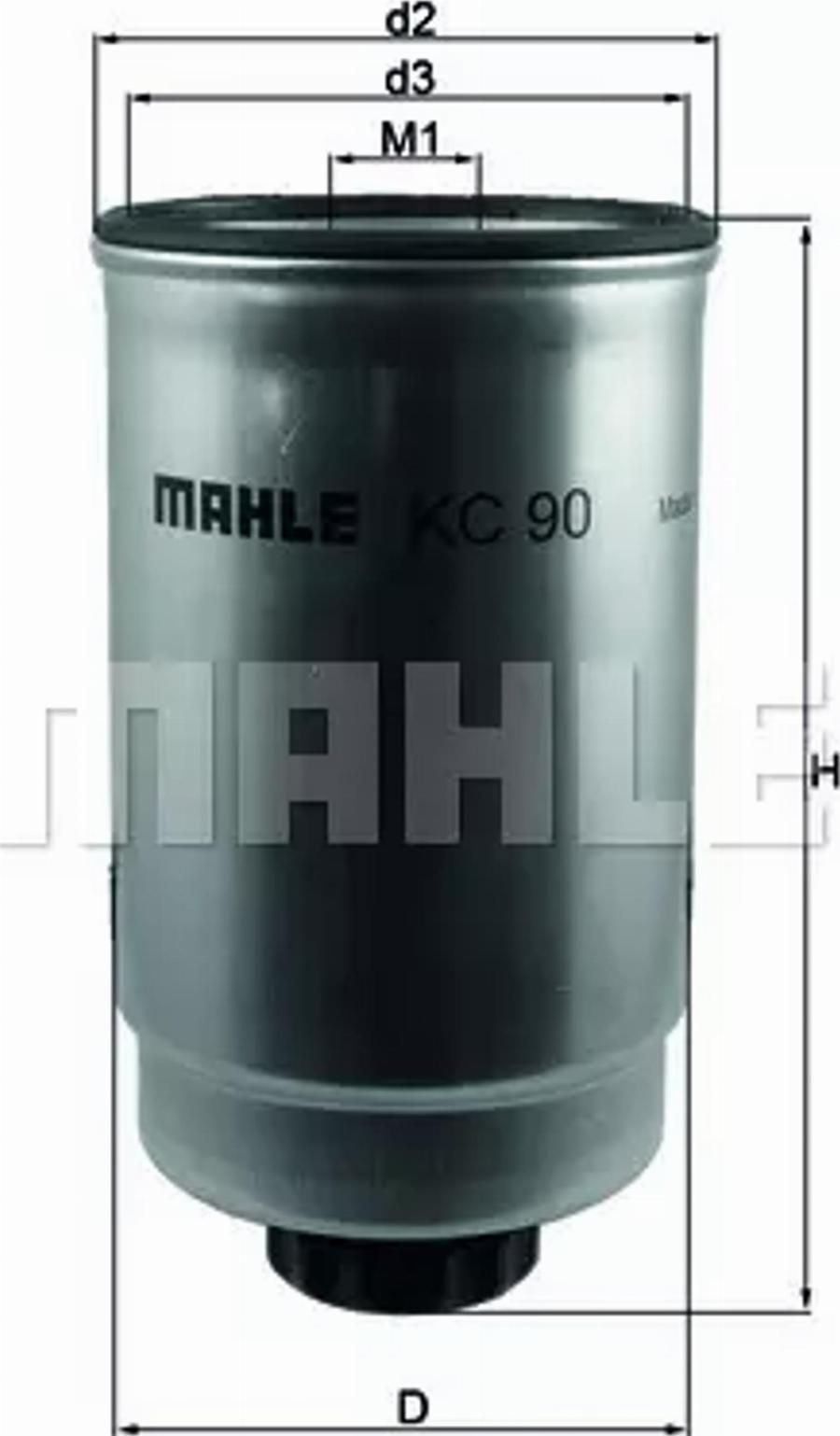 MAHLE KC 90 - Filtru combustibil aaoparts.ro