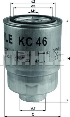 MAHLE KC 46 - Filtru combustibil aaoparts.ro