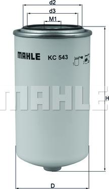 MAHLE KC 543 - Filtru combustibil aaoparts.ro