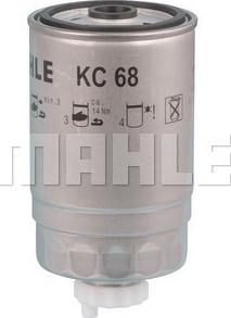 MAHLE KC 68 - Filtru combustibil aaoparts.ro