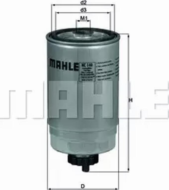 MAHLE KC 140 - Filtru combustibil aaoparts.ro