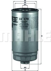 MAHLE KC 179 - Filtru combustibil aaoparts.ro