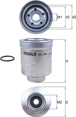 MAHLE KC 389D - Filtru combustibil aaoparts.ro