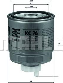 MAHLE KC 76 - Filtru combustibil aaoparts.ro