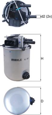 MAHLE KL 909 - Filtru combustibil aaoparts.ro