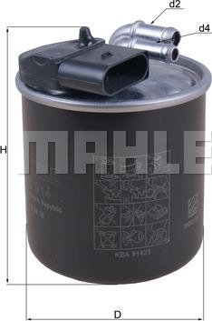 MAHLE KL 914 - Filtru combustibil aaoparts.ro