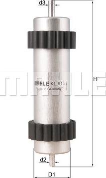 MAHLE KL 915 - Filtru combustibil aaoparts.ro