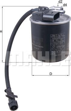 MAHLE KL 912 - Filtru combustibil aaoparts.ro