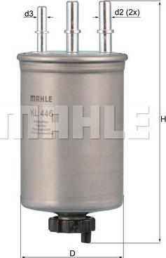 MAHLE KL 446 - Filtru combustibil aaoparts.ro