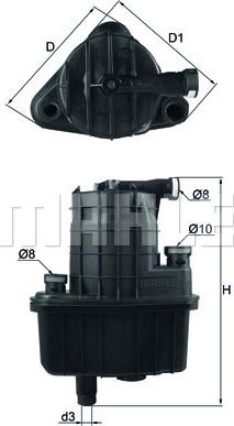 MAHLE KL 469 - Filtru combustibil aaoparts.ro