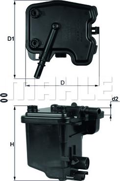 MAHLE KL 431D - Filtru combustibil aaoparts.ro