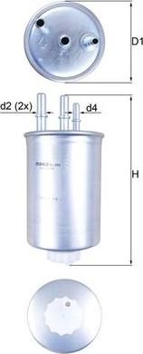 MAHLE KL 505 - Filtru combustibil aaoparts.ro