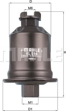 MAHLE KL 514 - Filtru combustibil aaoparts.ro