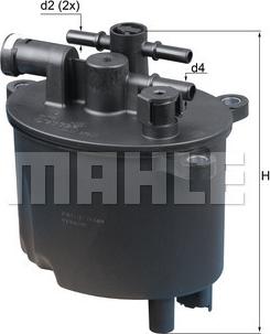 MAHLE KL 581 - Filtru combustibil aaoparts.ro