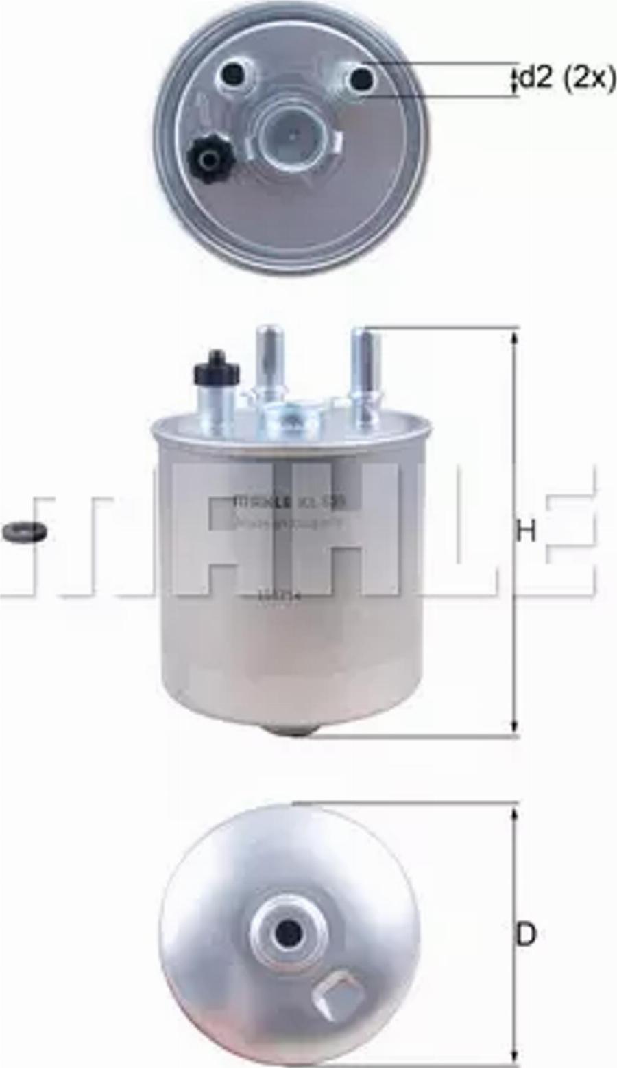 MAHLE KL 639D - Filtru combustibil aaoparts.ro