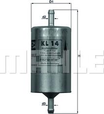 MAHLE KL 14 - Filtru combustibil aaoparts.ro