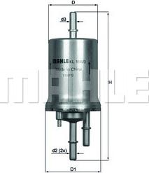 MAHLE KL 156/3 - Filtru combustibil aaoparts.ro