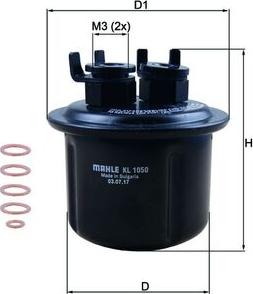 MAHLE KL 1050D - Filtru combustibil aaoparts.ro