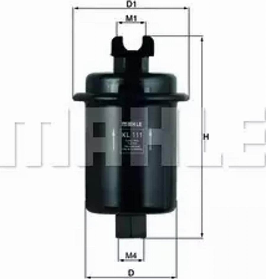 MAHLE KL 111 - Filtru combustibil aaoparts.ro