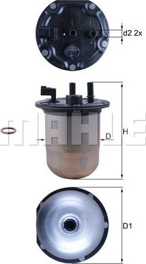 MAHLE KL 1133D - Filtru combustibil aaoparts.ro