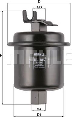 MAHLE KL 185 - Filtru combustibil aaoparts.ro