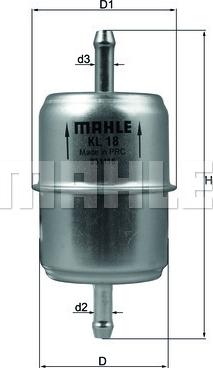 MAHLE KL 18 - Filtru combustibil aaoparts.ro