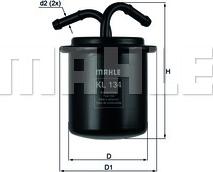 MAHLE KL 134 - Filtru combustibil aaoparts.ro