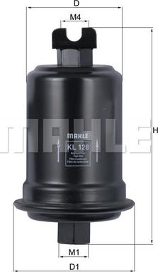 MAHLE KL 128 - Filtru combustibil aaoparts.ro