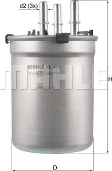 MAHLE KL 838 - Filtru combustibil aaoparts.ro