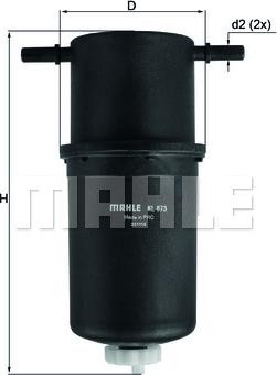 MAHLE KL 873 - Filtru combustibil aaoparts.ro