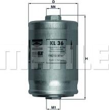 MAHLE KL 36 - Filtru combustibil aaoparts.ro