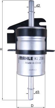 MAHLE KL 238 - Filtru combustibil aaoparts.ro