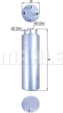 MAHLE KL 229/11 - Filtru combustibil aaoparts.ro