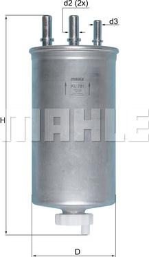 MAHLE KL 781 - Filtru combustibil aaoparts.ro